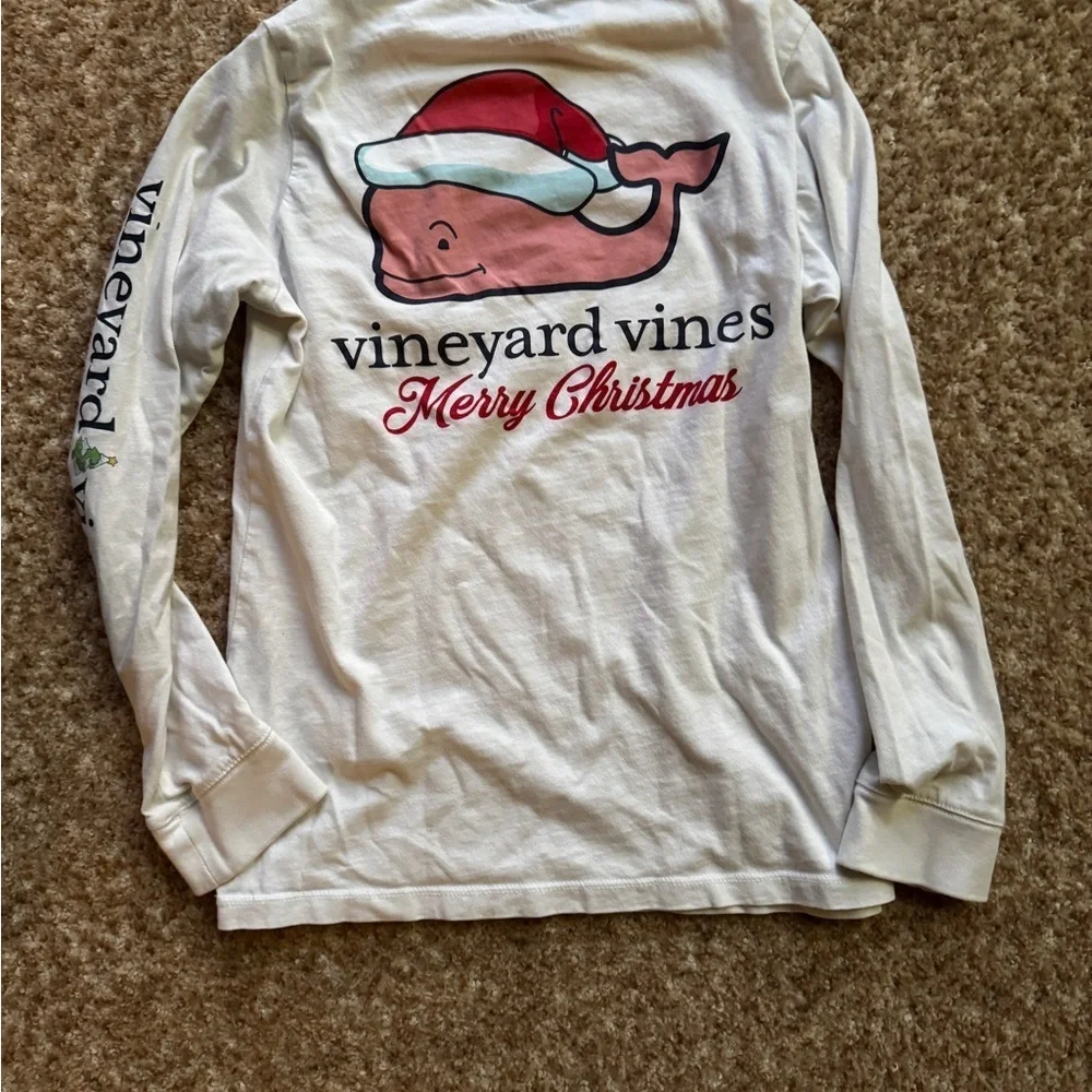 Youth Small Vineyard Vines Christmas Long Sleeve T Shirt